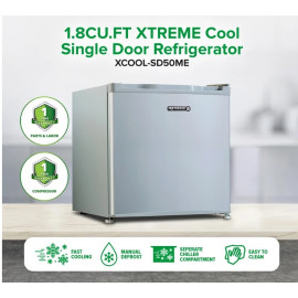 XTREME COOL Single Door Refrigerator - XCOOL-SD50ME 1.8 CU FT