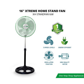 XTREME HOME Stand Fan - XH-STANDFAN16W 16''