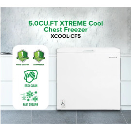 XTREME COOL Chest Freezer - XCOOL-CF5 5.0CU.FT