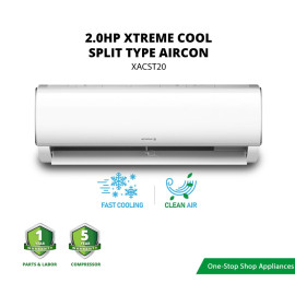 XTREME  Split Type Aircon Energy Efficient 2-way Draining System  XACST20 2.0HP