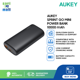 AUKEYPB-Y36 SPRINT GO MINI POWER BANK 10K mAh 3.0 USB- QuickCharge