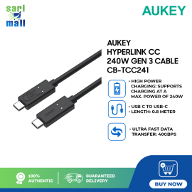 AUKEY CB-TCC241 HYPERLINK CC 240W GEN 3 CABLE 0.8M