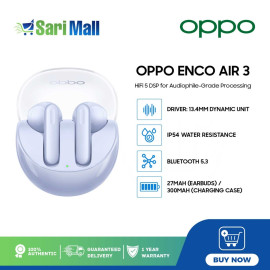 Oppo ENCO AIR 3 | Size (earbuds): 33.1mm*18.45mm*17.10mm