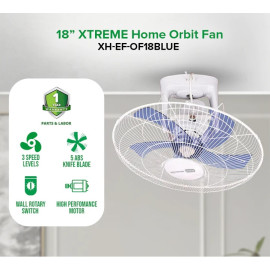 XTREME HOME Orbit Fan (Blue) XH-EF-OF18BLUE 18''