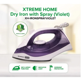 XTREME HOME Dry Iron with Spray (Violet) - XH-IRONSPRAYVIOLET