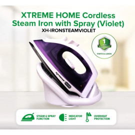 XTREME HOME Cordless Steam Iron with Spray (Violet) XH-IRONSTEAMVIOLET