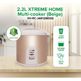 XTREME HOME Multi-cooker (Blue) XH-RC-JAR12BEIGE 2.2L