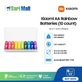 Xiaomi AA Rainbow Batteries (10 count)