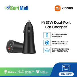 Xiaomi Mi 37W Dual-Port Car Charger Black CC06ZM