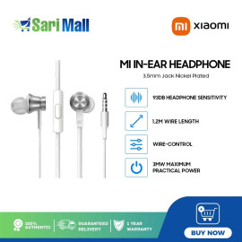 Xiaomi Mi In-Ear Headphone Basic Silver HSEJ03JY