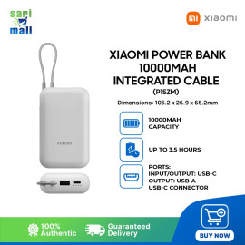 Xiaomi Power Bank 10000mAh (Integrated Cable) P15ZM