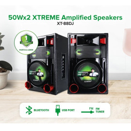 XTREME  Amplified Speaker XT-88DJ 350Wx2