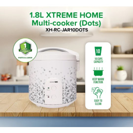 XTREME HOME Multi-cooker (Dots) XH-RC-JAR10DOTS 1.8L