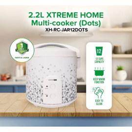 XTREME HOME Multi-cooker (Dots) XH-RC-JAR12DOTS 2.2L