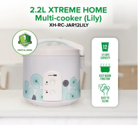XTREME HOME Multi-cooker (Lily) XH-RC-JAR12LILY 2.2L