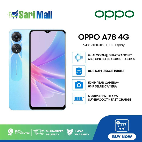 Oppo A78 4G Price In USA - Mobile57 Us