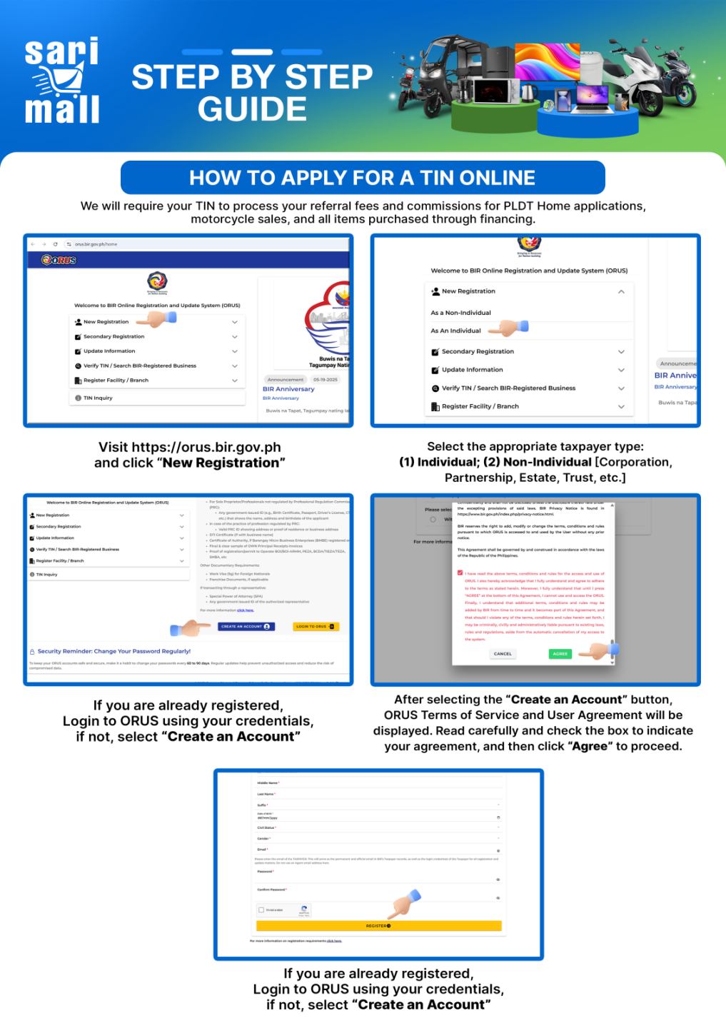 How to Apply TIN Number Online