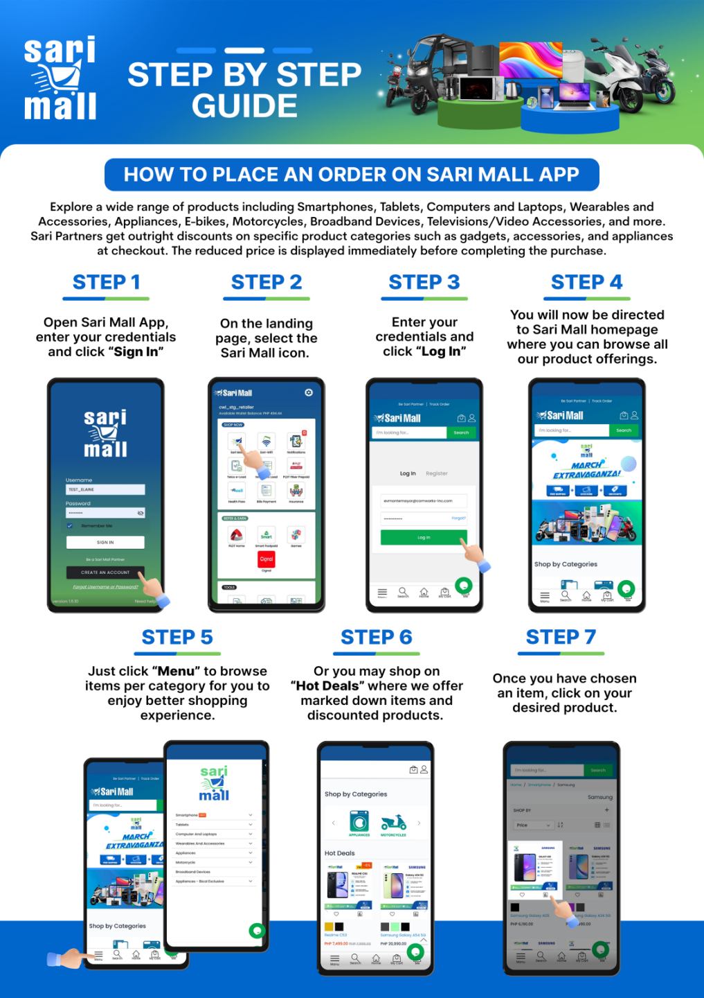 How to Place an Order on Sari Mall App